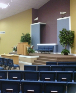 Podium at Guy church of Christ