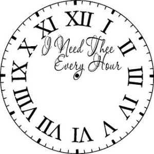 Clock - I Need Thee Every Hour Fancy